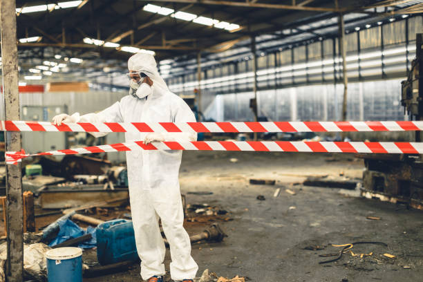 Professional Trauma Scene Cleanup technician working in Clayton, MO